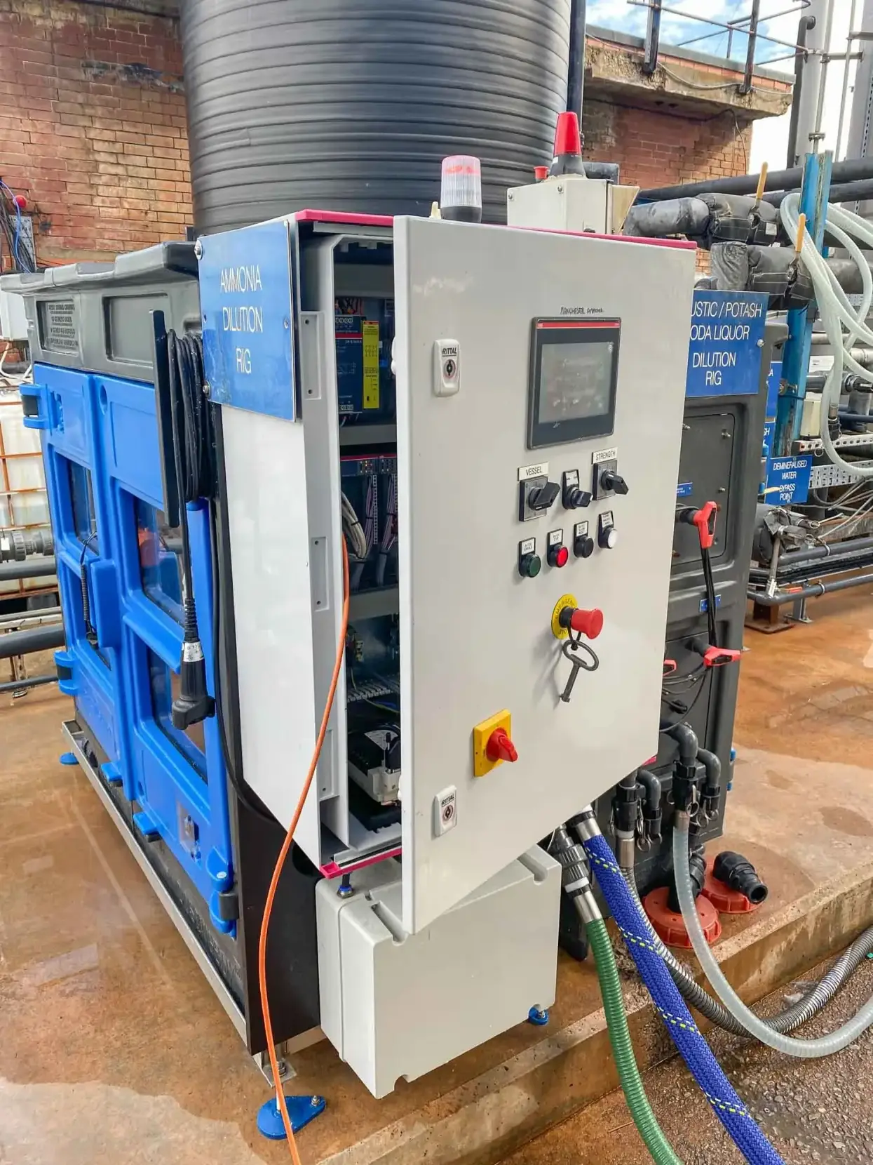 Nexus Automation Ltd Electrical installation on modern control panel with wiring