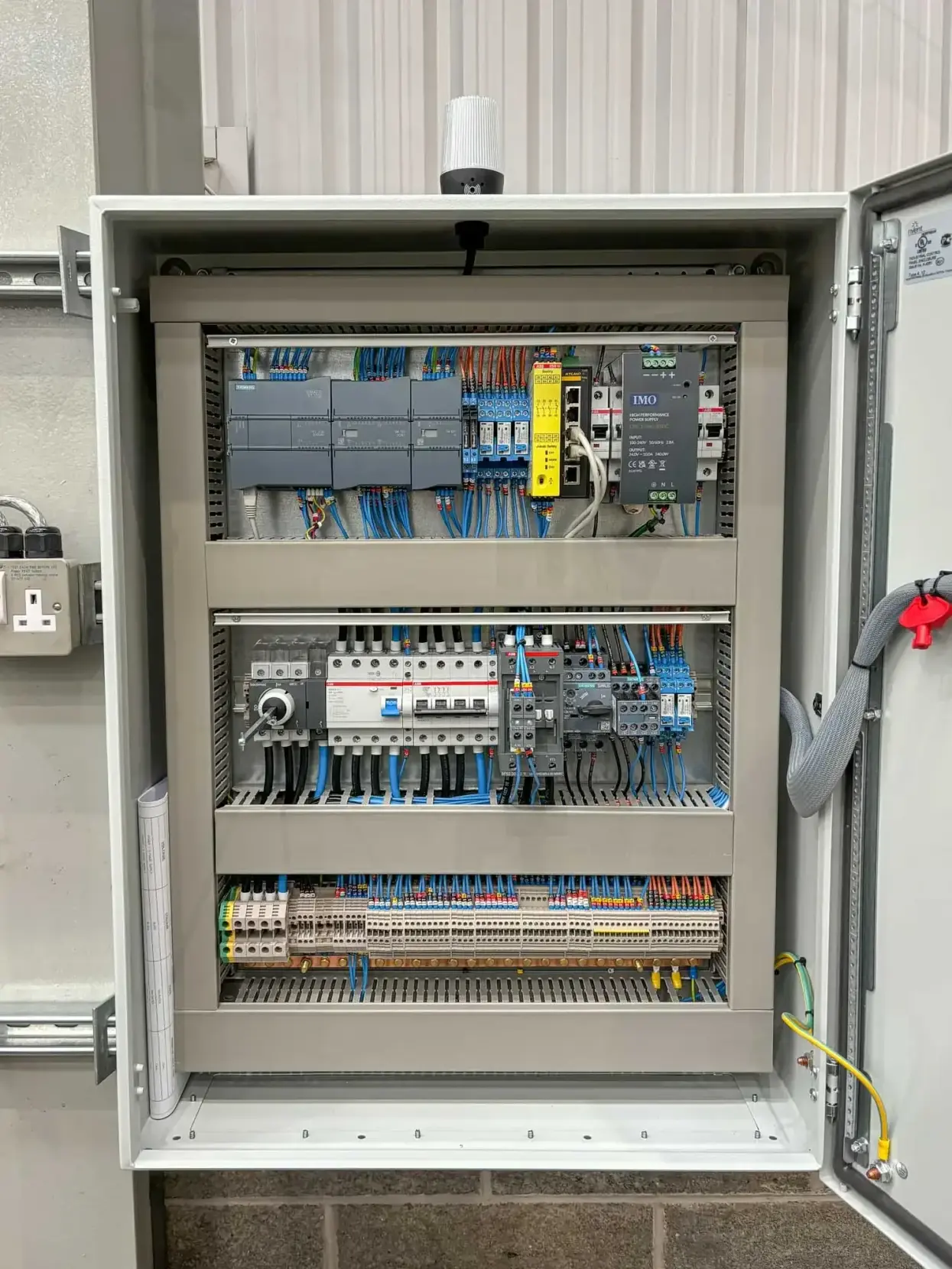Nexus Automation Ltd Electrical installation on modern control panel old system after