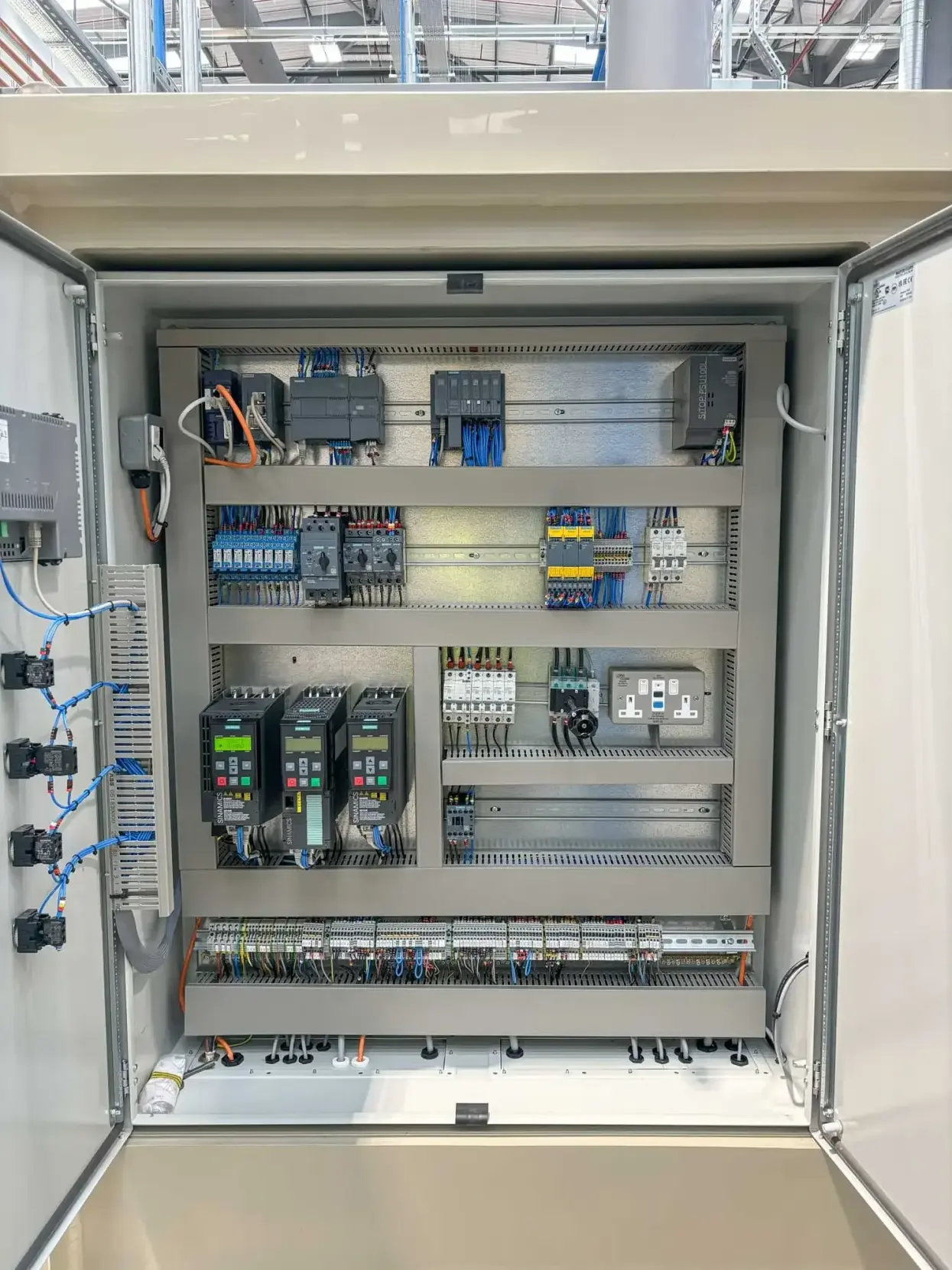 Nexus Automation Ltd Electrical installation on modern control panel inside
