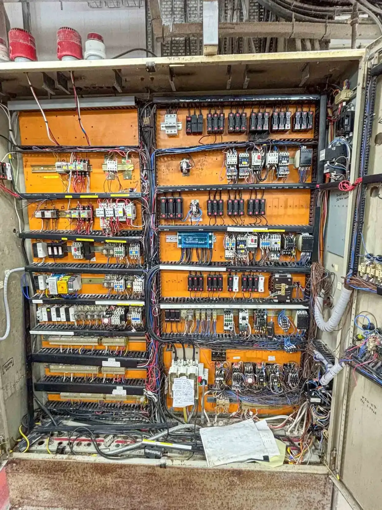 Nexus Automation Ltd bread factory electrical control panel old system before