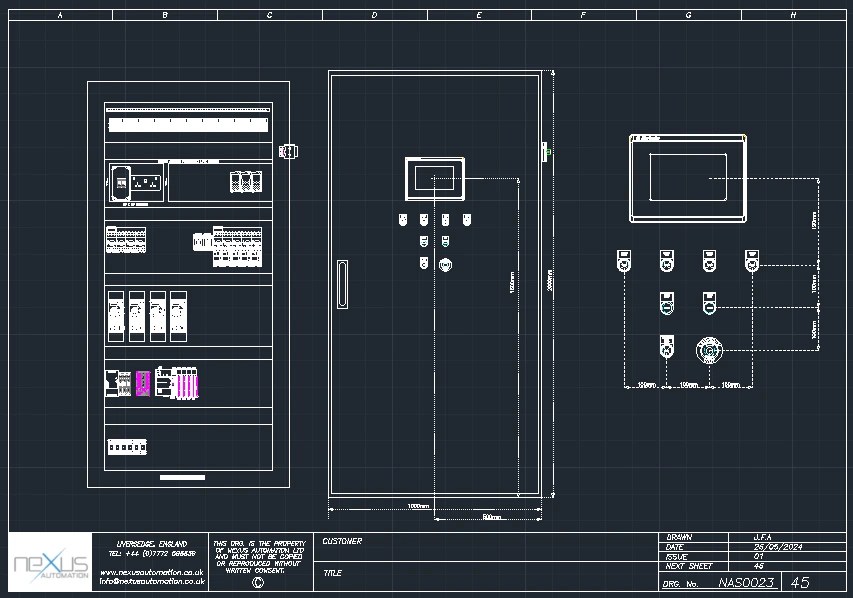 Nexus Automation Ltd Electrical Design AutoCAD Drawing