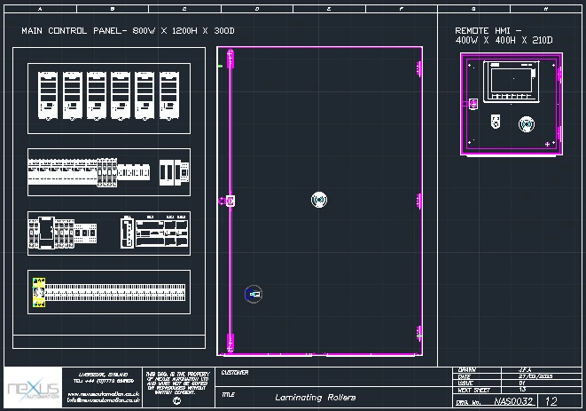Nexus Automation Ltd Electrical Design AutoCAD Drawing