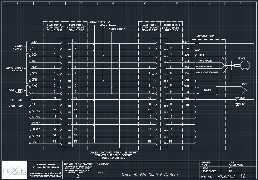 Nexus Automation Ltd Electrical Design AutoCAD Drawing