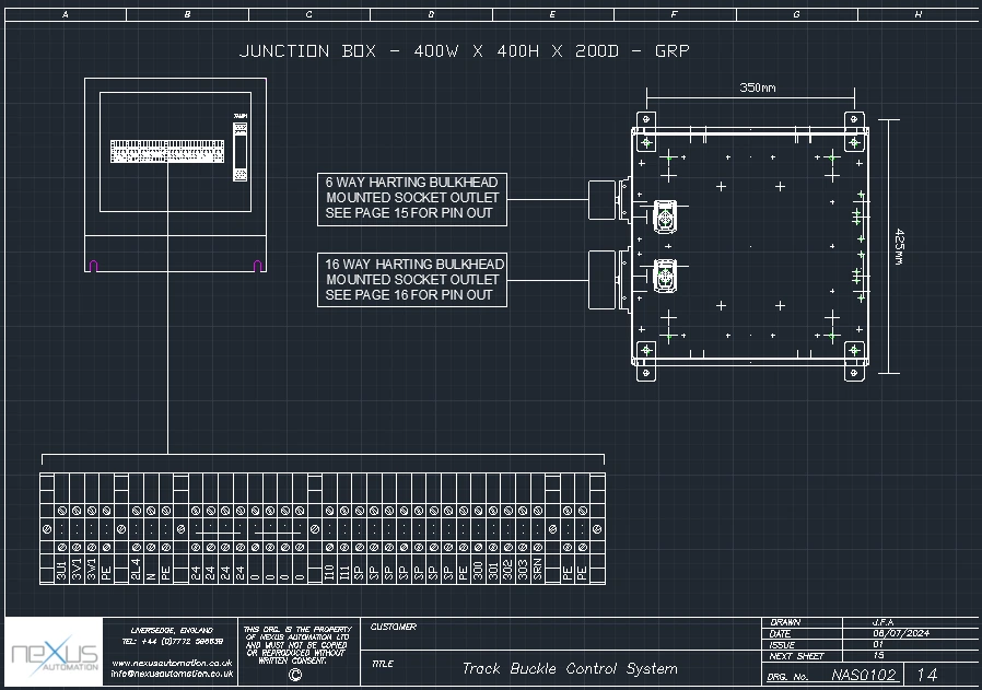 Nexus Automation Ltd Electrical Design AutoCAD Drawing